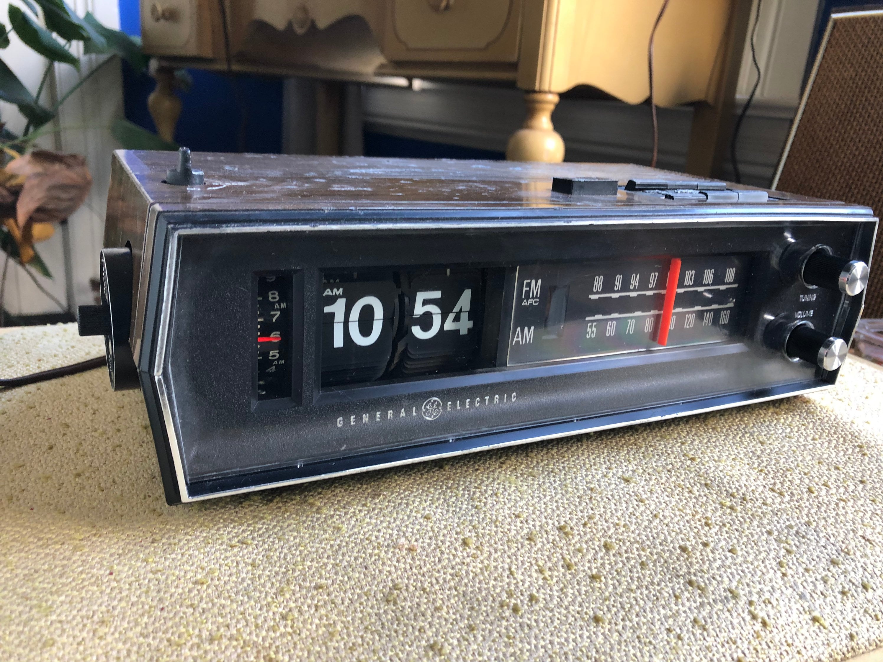 Vintage GE Flip Clock Radio Alarm Works GREAT Etsy