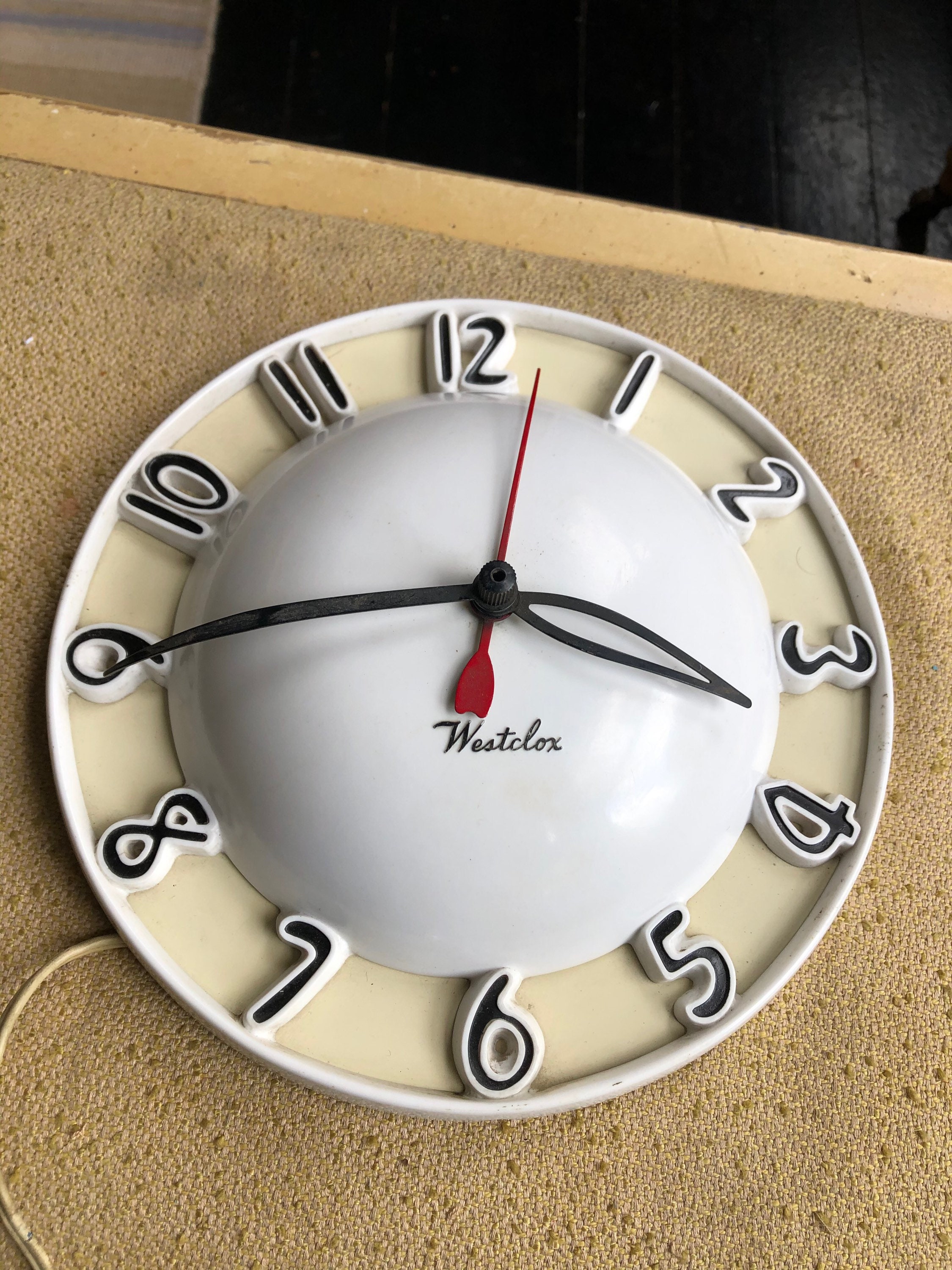 Rare Vintage Westclox Electric Wall Clock Melody S8B Etsy