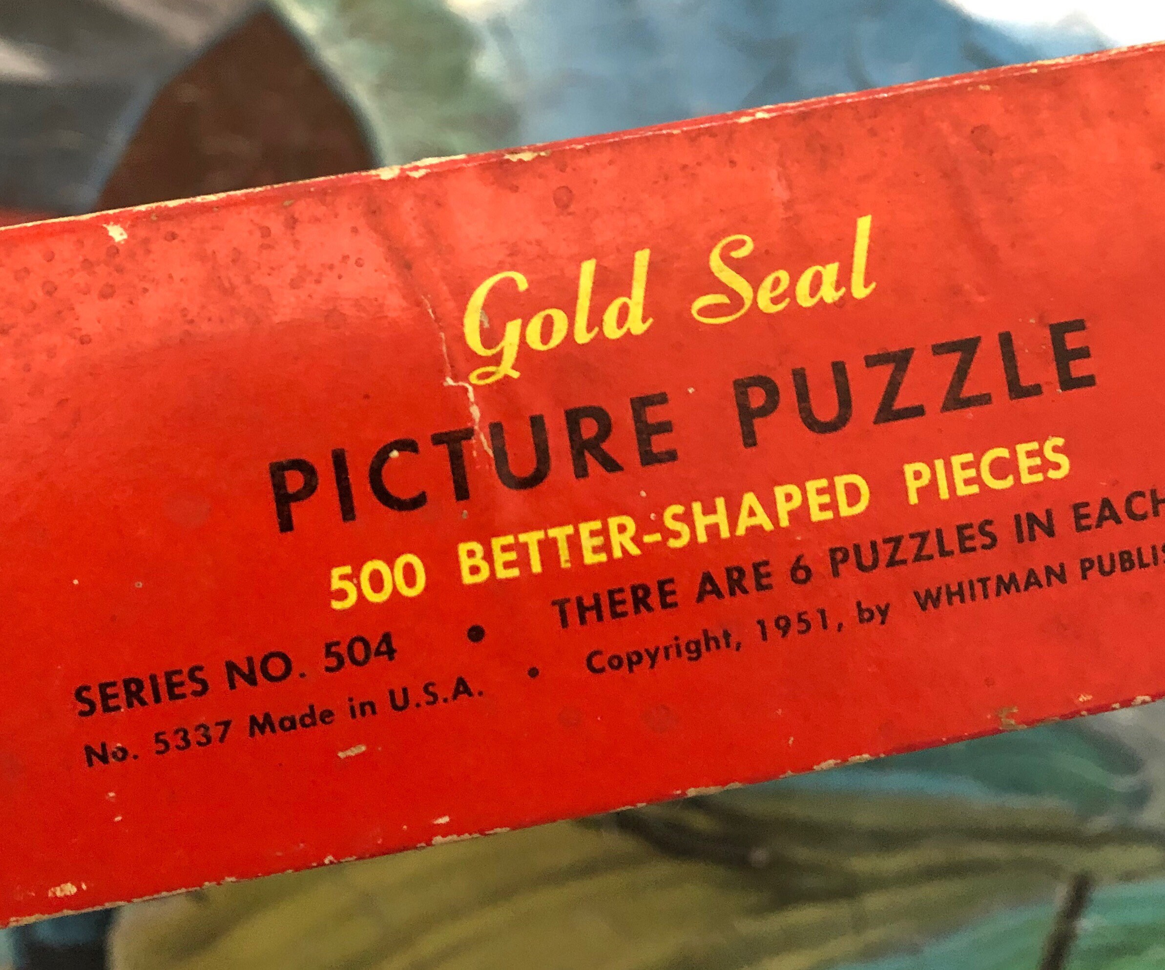 Rare Vintage 1951 Gold Seal Puzzle Complete Challenging Etsy UK