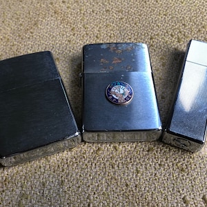 3 Vintage Lighters Zippo King GS Mini Excellent - Etsy