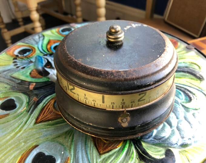 Vintage Tape Measure Clock Restored Lux Clock Etsy