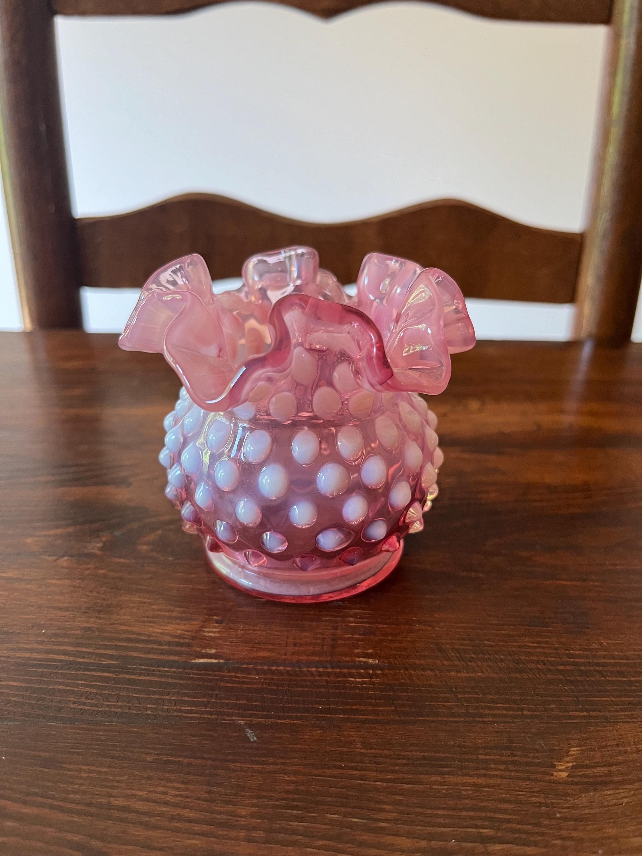 Fenton glass basket - Etsy 日本