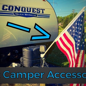 Trailer Jack Flag Pole Holder Kit