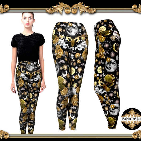 Moon Star Yoga Pants Etsy