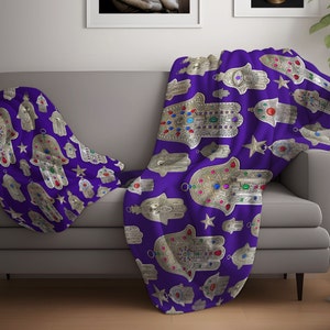 Hamsa Throw Blanket