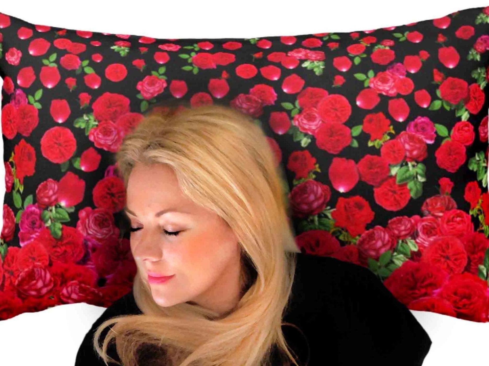 rose pillow shams