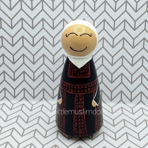 Palestine Dolls Muslim Peg Doll Jordan Syria Iraq Lebanon Bedouin Badoo Falasteen Tatreez  Arab Traditional Arabian