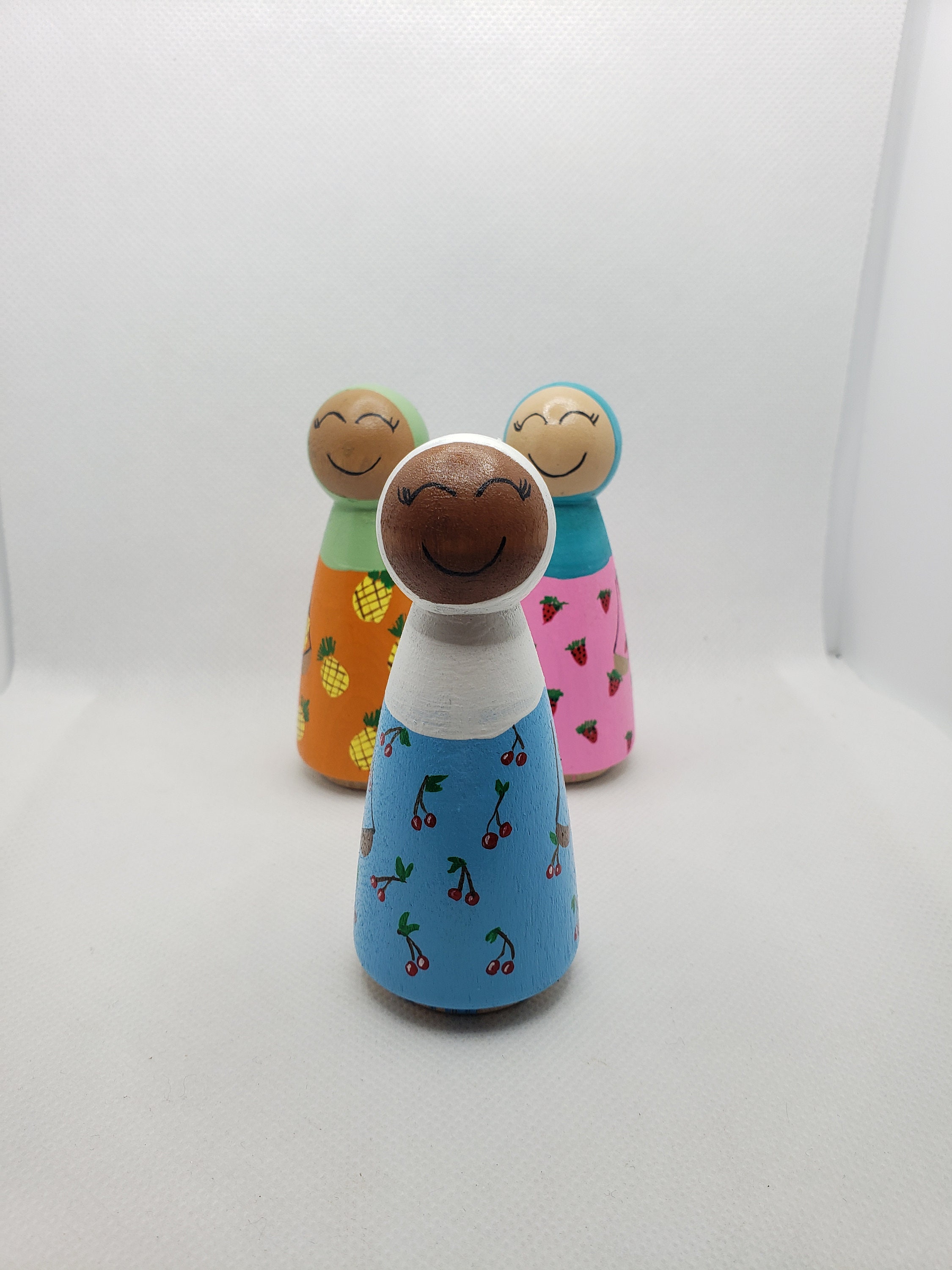 islamisches spielzeug Muslimische Puppen Set von drei Obst / Erdbeerkirsche Ananas Puppe