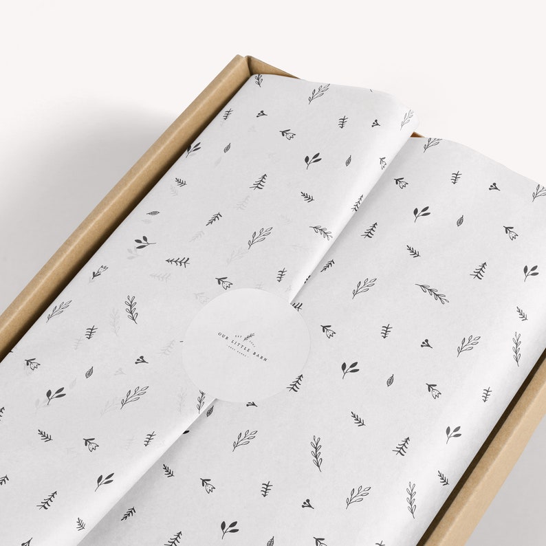 Tissue Paper Design Wrapping paper Branding Stationery Etsy