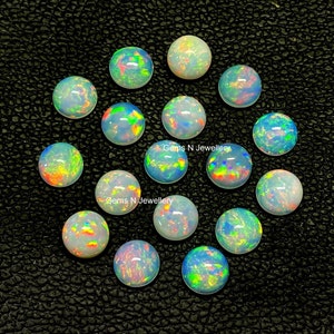 2mm Fire Opals Cabochon,Opal,Multi Power Ethiopian Opal Cabochons, Natural Welo Opal,Multi Fire Opal,Flashy Opal,Fire Opal Round,Opal Gems