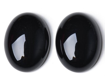Black Onyx Oval Cabochon: Gemstone for Jewelry Making