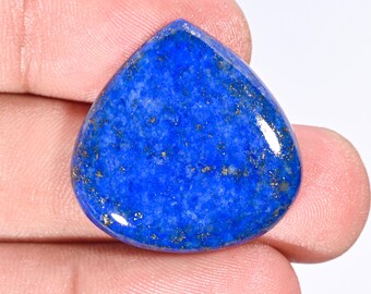 Natural Lapis Lazuli Heart Shape Cabochon Loose Gemstone For Making Jewelry 27X6 MM S-2234