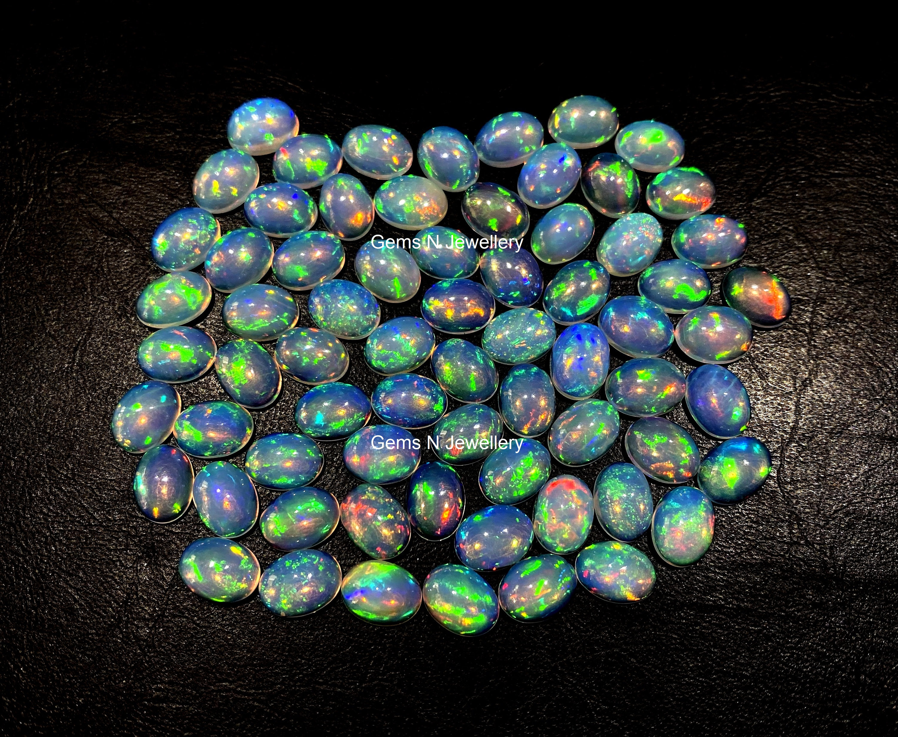 Fire Opals Cabochon Ethiopian Opal 6x8mm Oval Cabochons AAA Quality