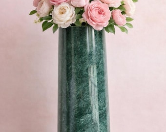 Mother’s Day Gift Marble Vase | Handcrafted Minimalist Flower Vase for Mom