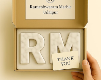 Custom Marble Letters – Personalized White Marble Initials, Name Signs, Wedding Gift, Home Decor, Birthday Gift, Wall Letters
