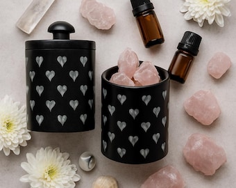 Black Marble Candle Holder – 10cm Tumbler | Stone Tealight Votive | Minimalist Spa Decor | Luxury Gift | Handmade Marble Home Accent