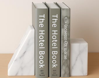 Chic Marble Book Holder – Handcrafted White Stone Stand for Books, iPad, or Decor | Minimalist Desk Organizer | Rameshwaram Marble
