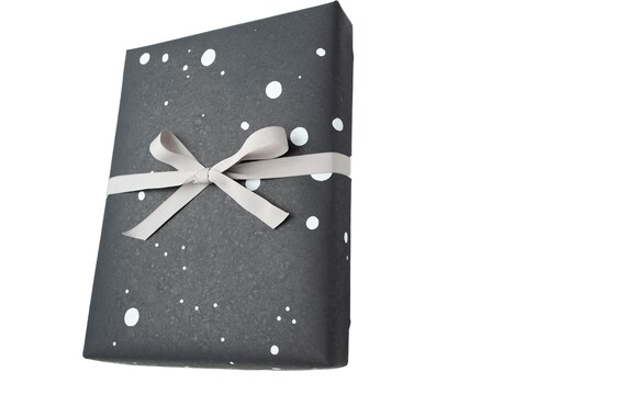 black wrapping paper roll