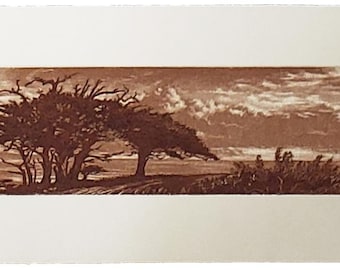 The Coast Road - Aquatint Etching by Scott Fitzgerald