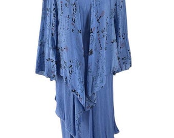 Vintage Tianello Dress And Jacket Set Large Lagenlook Whimsygoth Asian