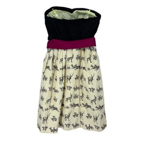 Vestido Anthropologie Conifer Herd Talla 10 Sin tirantes Fiesta de boda de verano Postmark imagen 4