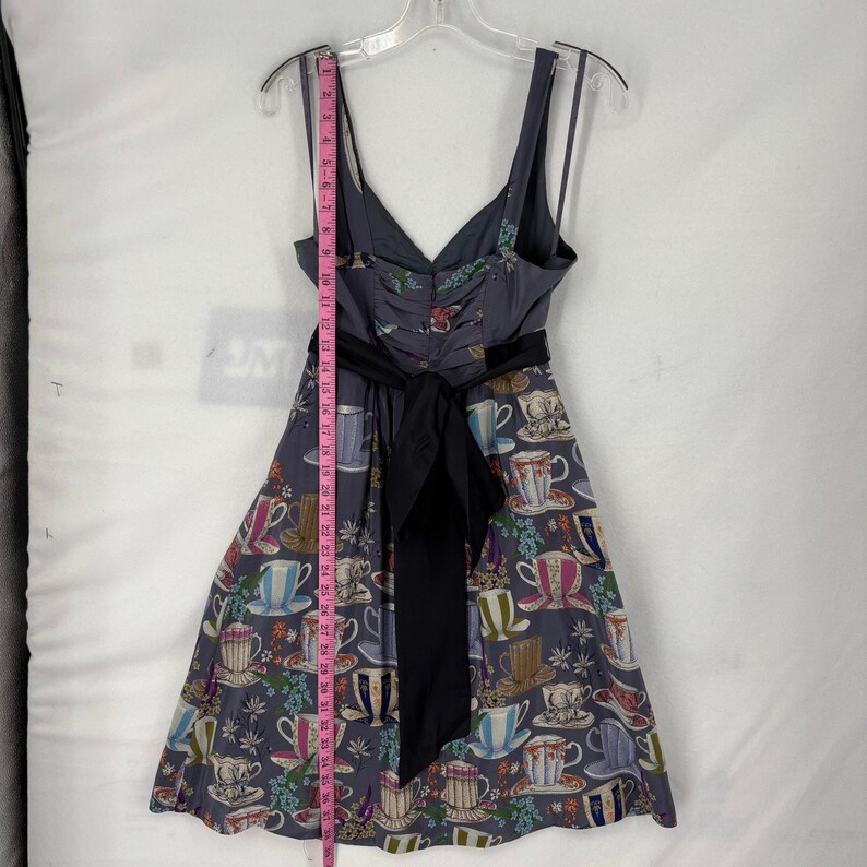 Floreat Sugar And Cream 100% Silk Dress Size 6 Anthropologie Coquette Artsy image 11