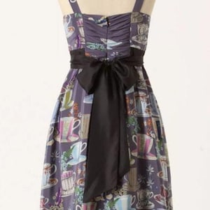 Floreat Sugar And Cream 100% Silk Dress Size 6 Anthropologie Coquette Artsy image 1