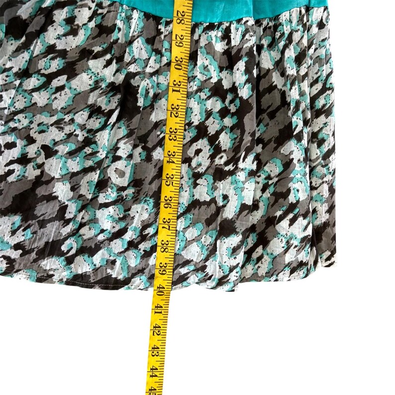 Anthropologie Raga Floral Patchwork Maxi Skirt XL Lined Tiered Ruffle Boho image 10