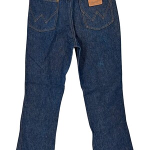 Jean Wrangler vintage des années 70, cowboy en denim rigide taille 31 image 5