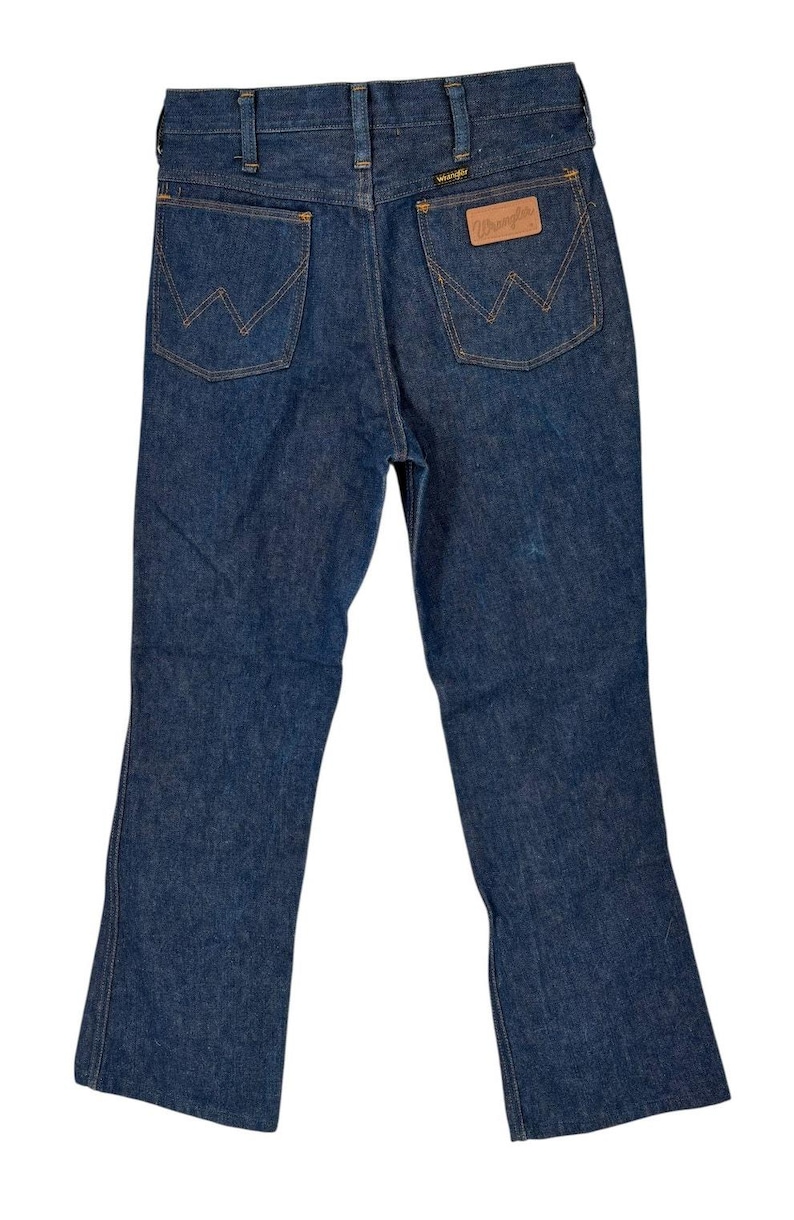 Jean Wrangler vintage des années 70, cowboy en denim rigide taille 31 image 5