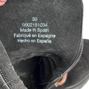 Free People Dylan Bottes mi-mollet pour femmes Taille 8,5 Bikercore en daim à talons épais image 12