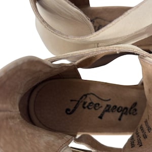 Free People Cedar Clog Blush Antique Leather Size 8.5 Boho Heels image 8