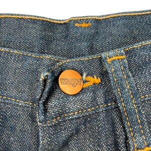 Jean Wrangler vintage des années 70, cowboy en denim rigide taille 31 image 11