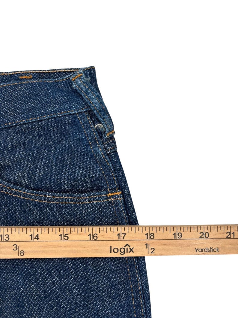 Jean Wrangler vintage des années 70, cowboy en denim rigide taille 31 image 8