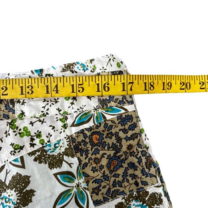 Anthropologie Raga Floral Patchwork Maxi Skirt XL Lined Tiered Ruffle Boho image 8