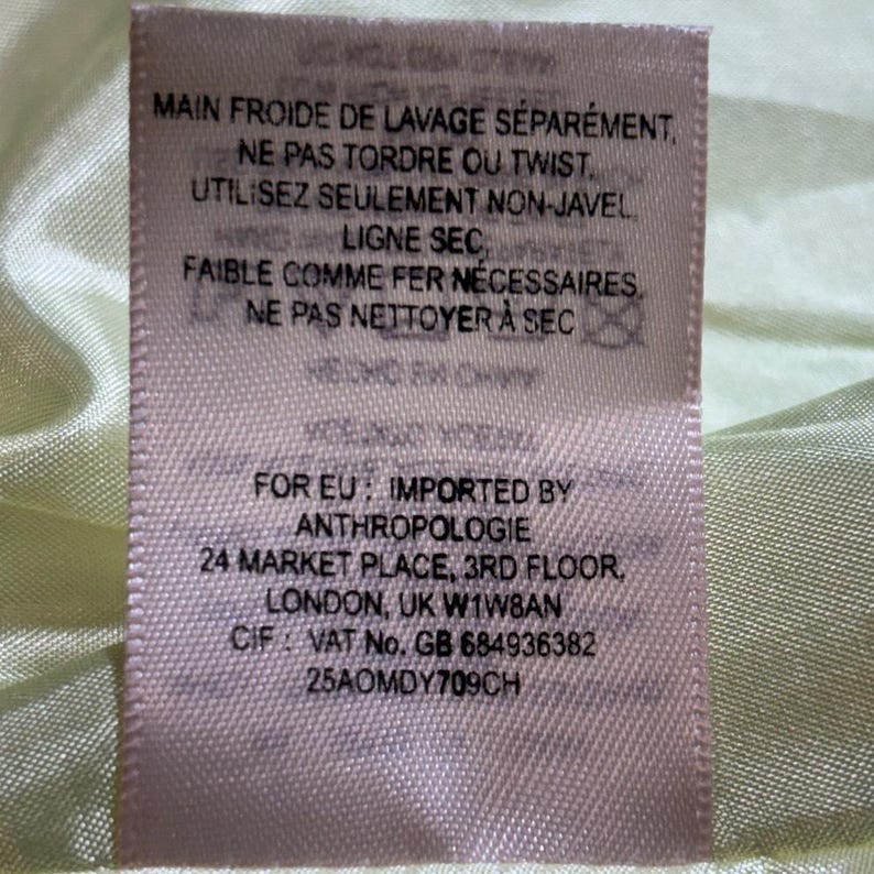 Vestido Anthropologie Conifer Herd Talla 10 Sin tirantes Fiesta de boda de verano Postmark imagen 10