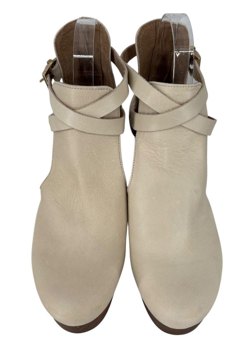 Free People Cedar Clog Blush Antique Leather Size 8.5 Boho Heels image 12