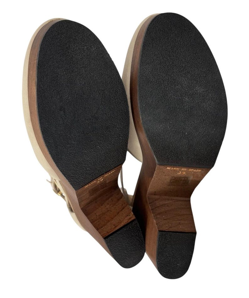 Free People Cedar Clog Blush Antique Leather Size 8.5 Boho Heels image 6