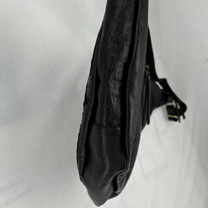 Free People West Side Studded Sling Black Leather Hobo Bag Purse Bohemian Bikercore Bild 11