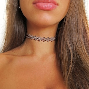 Tan Flower Choker
