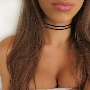 Layered Black Choker image 1