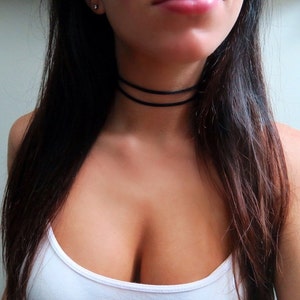 Layered Black Choker image 5