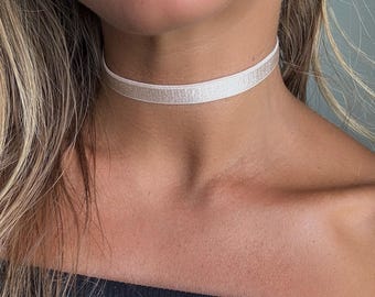 Blush Satin Non-Velvet Choker • Ultra Comfortable Elastic