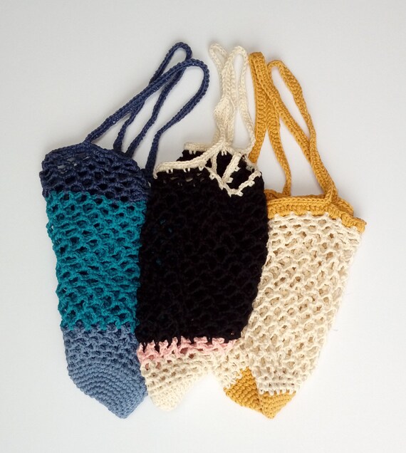 crochet fruit and veg bags