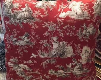 Toile Pillow Cover