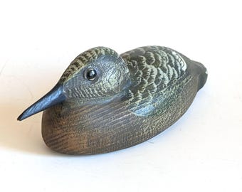 Vintage Handcrafted Tom Martindale Signed Duck Decoy