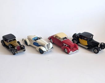 Vintage Matchbox Models of Yesteryear, Set of 4 Toy Cars