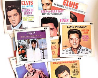 Set of 12 Elvis Presley Collector Series Vinyl Records by RCA