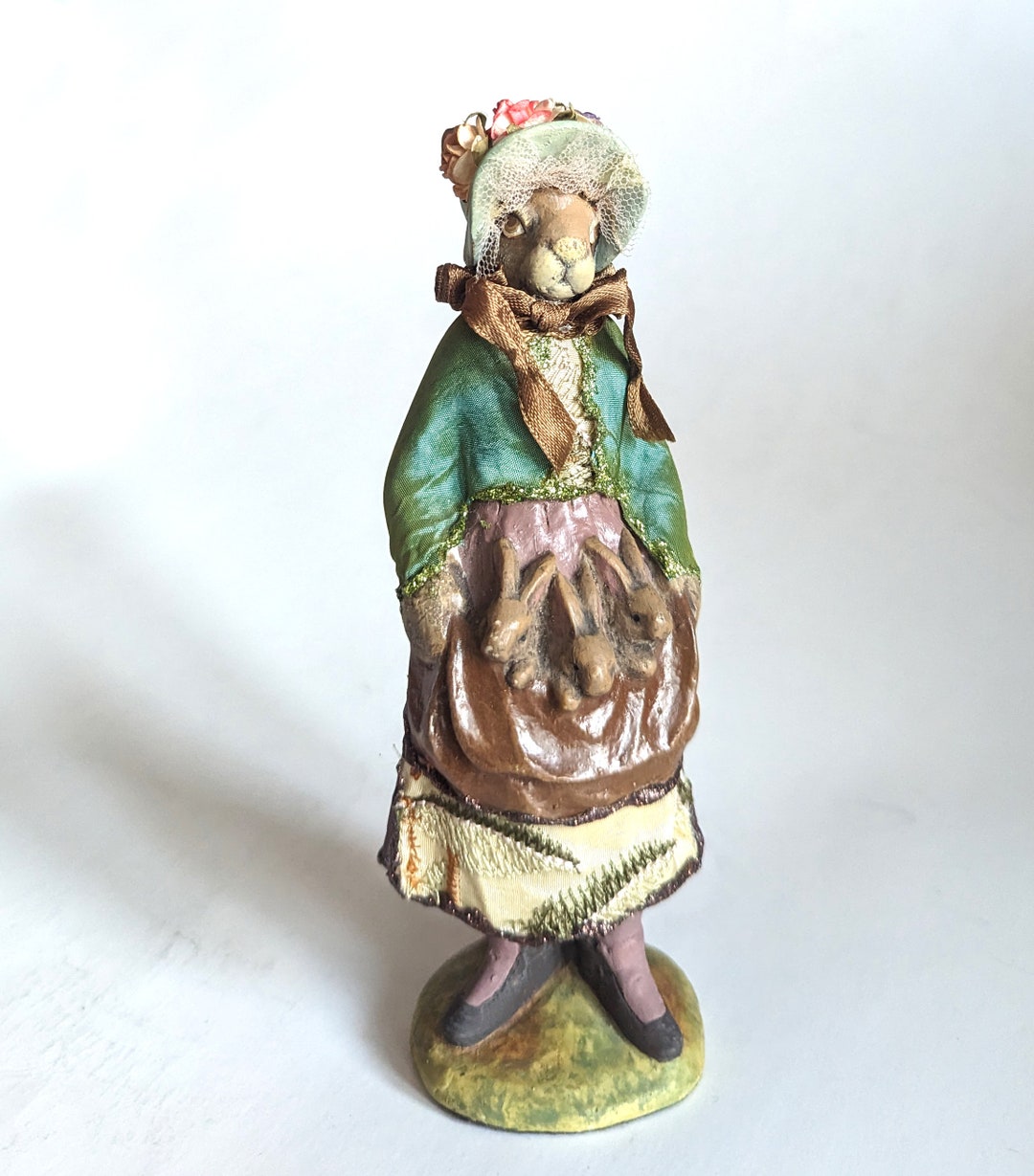 Vintage Katherine’s Collection Victorian Rabbit With Bunnies by Wayne ...