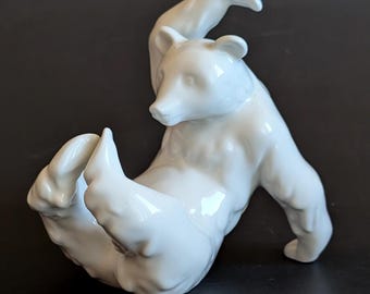 Vintage KPM Berlin Porcelain Polar Bear Figurine Germany